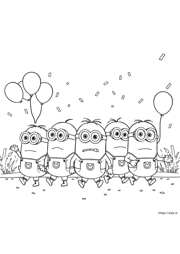 Mega Minions Para Colorear