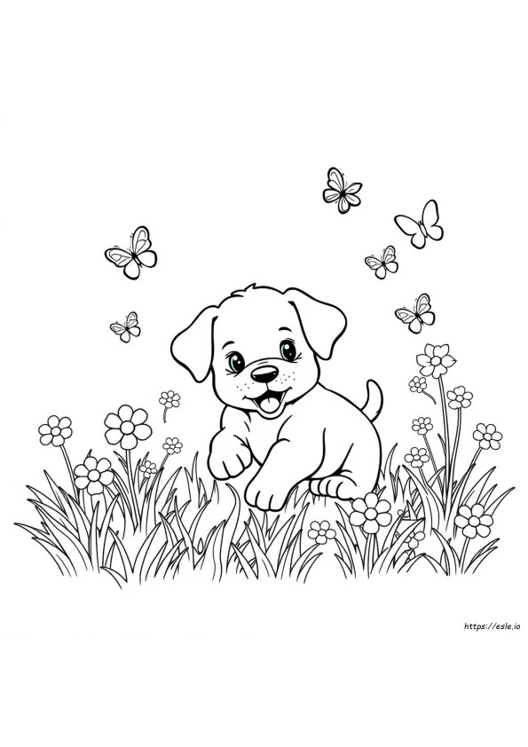 Coloring Pages Of A Puppy