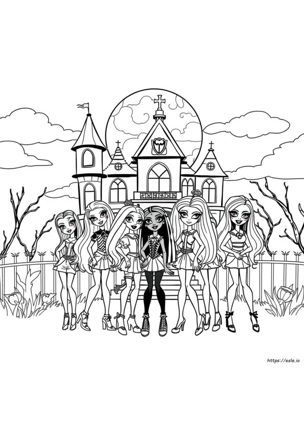 Personaje Monster High De Colorat