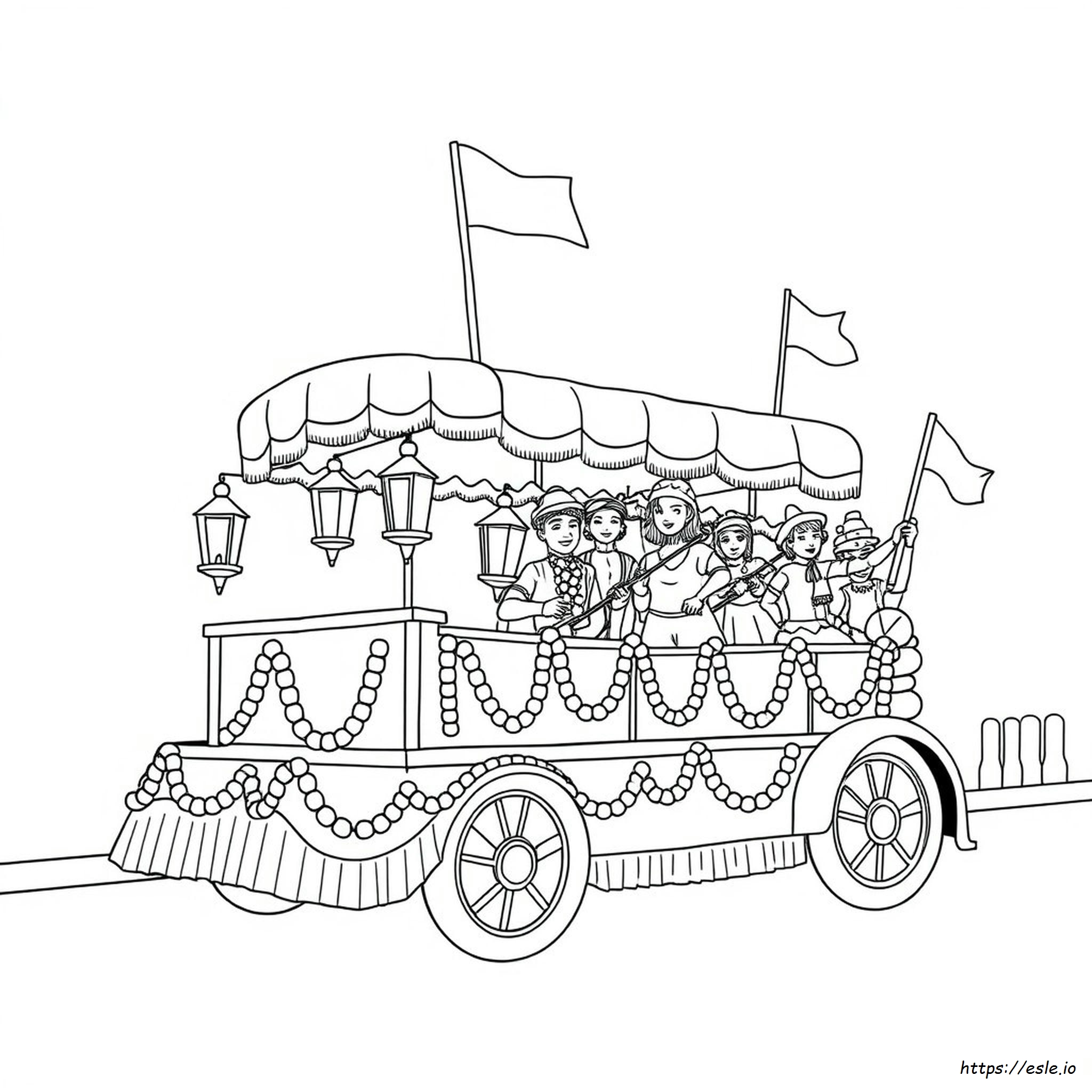 Mardi Gras Coloring Pages