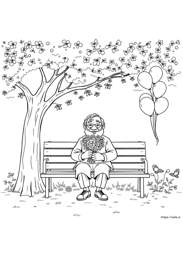 Disegni Da Colorare Festa Del Papà Nonno