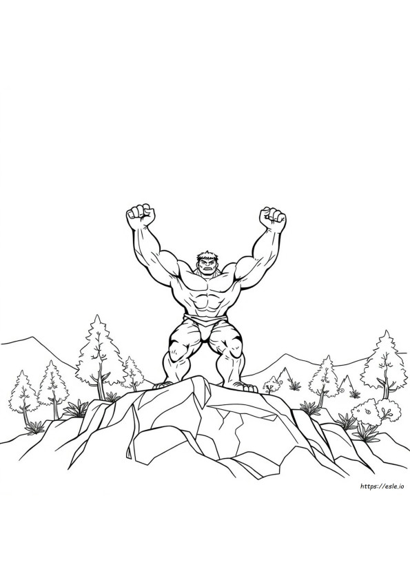 Hulk Mewarnai Gambar