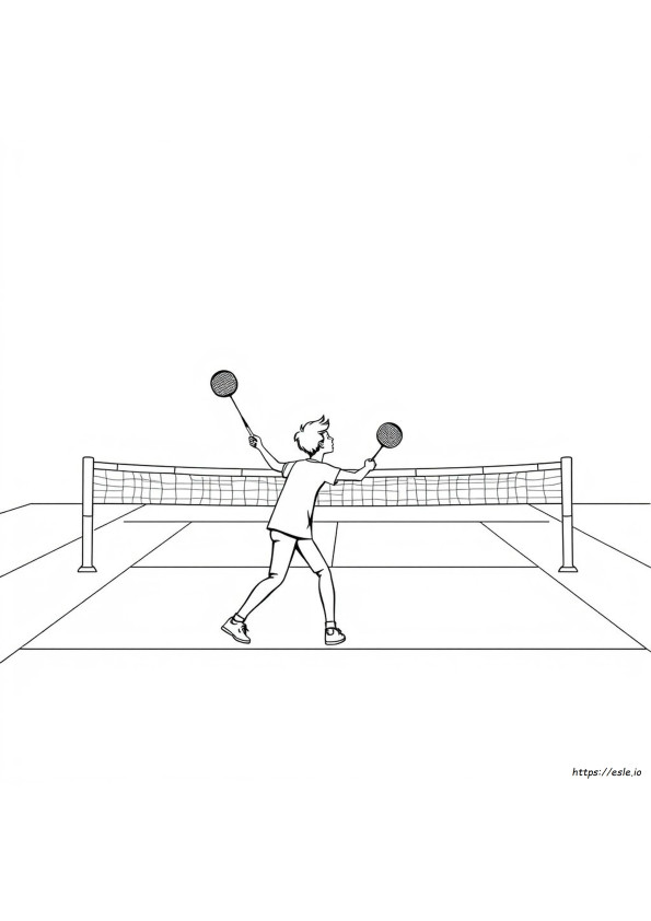 Badminton Boyama Sayfaları