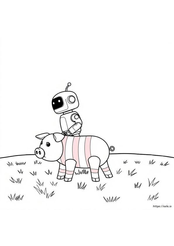 Robby Piggy Coloring Pages