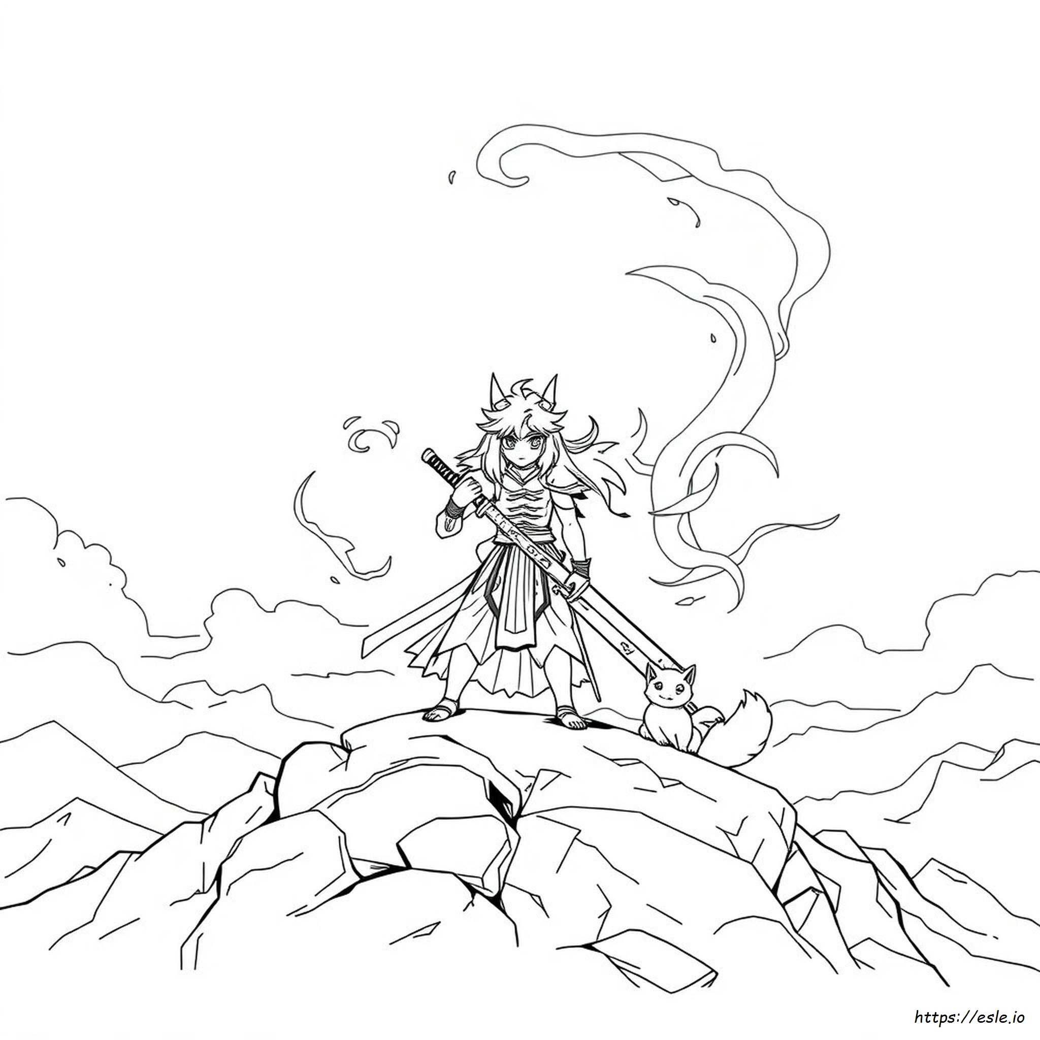 Sesshomaru Gambar Mewarnai