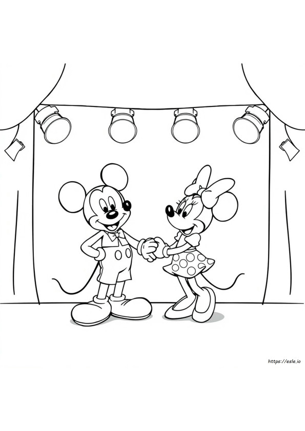 Immagini Da Colorare Di Topolino E Minni