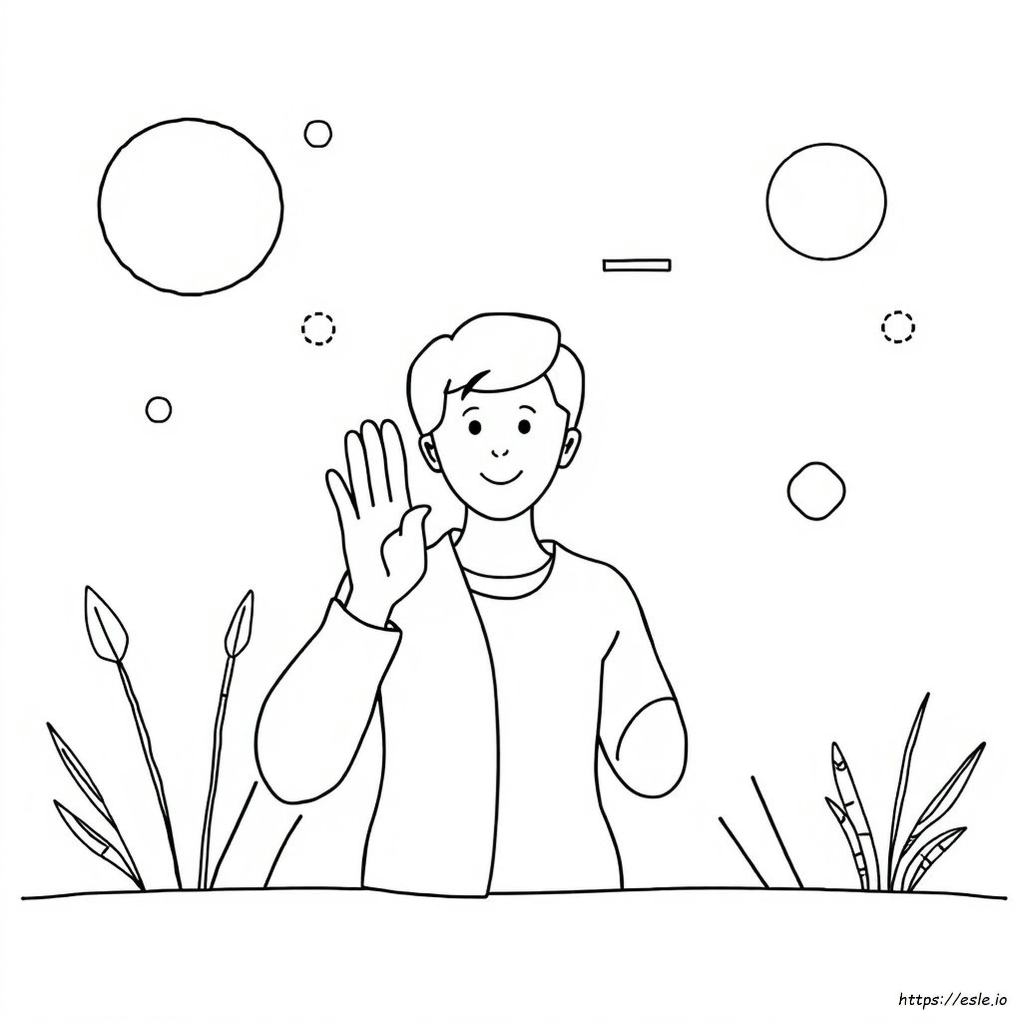 Sign Language Coloring Sheets