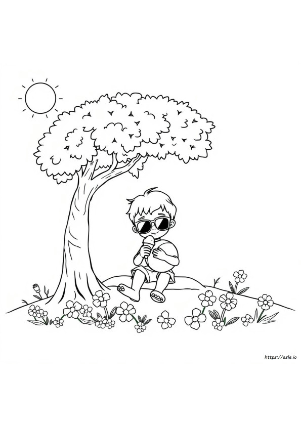 Verão Para Colorir E Imprimir