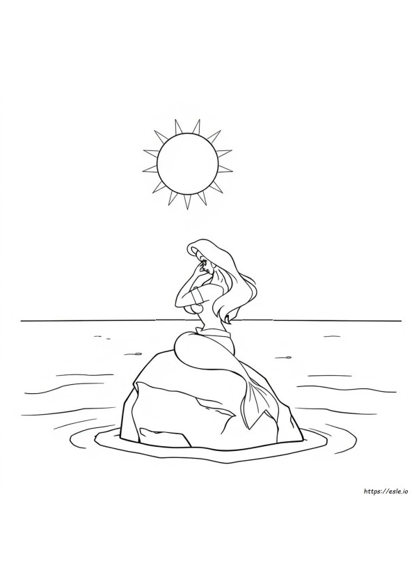 Ariel Cartoon Coloring Pages