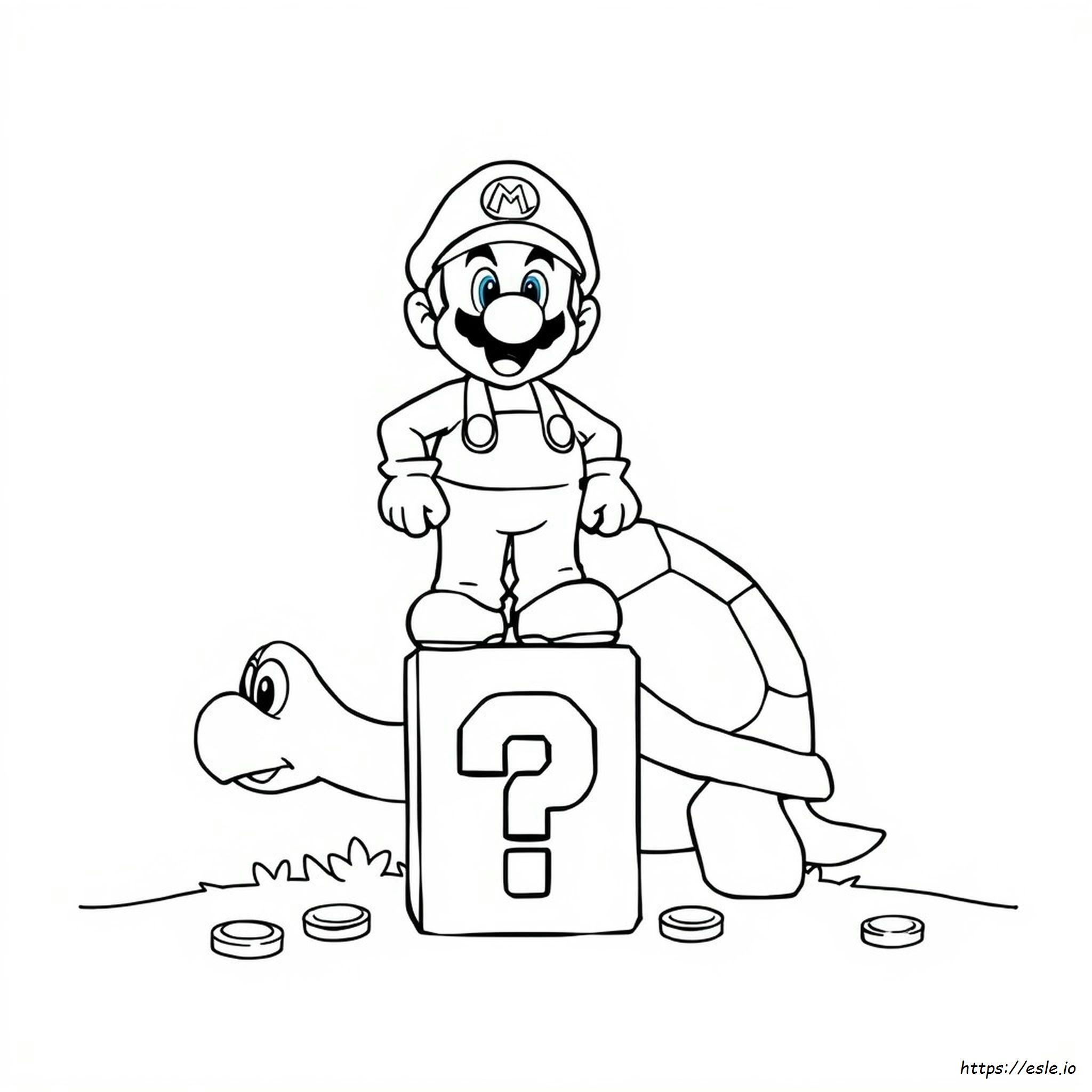Kolorowanka Mario Coloring