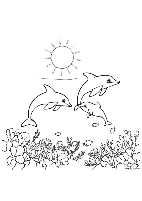 Delfin Kolorowanka