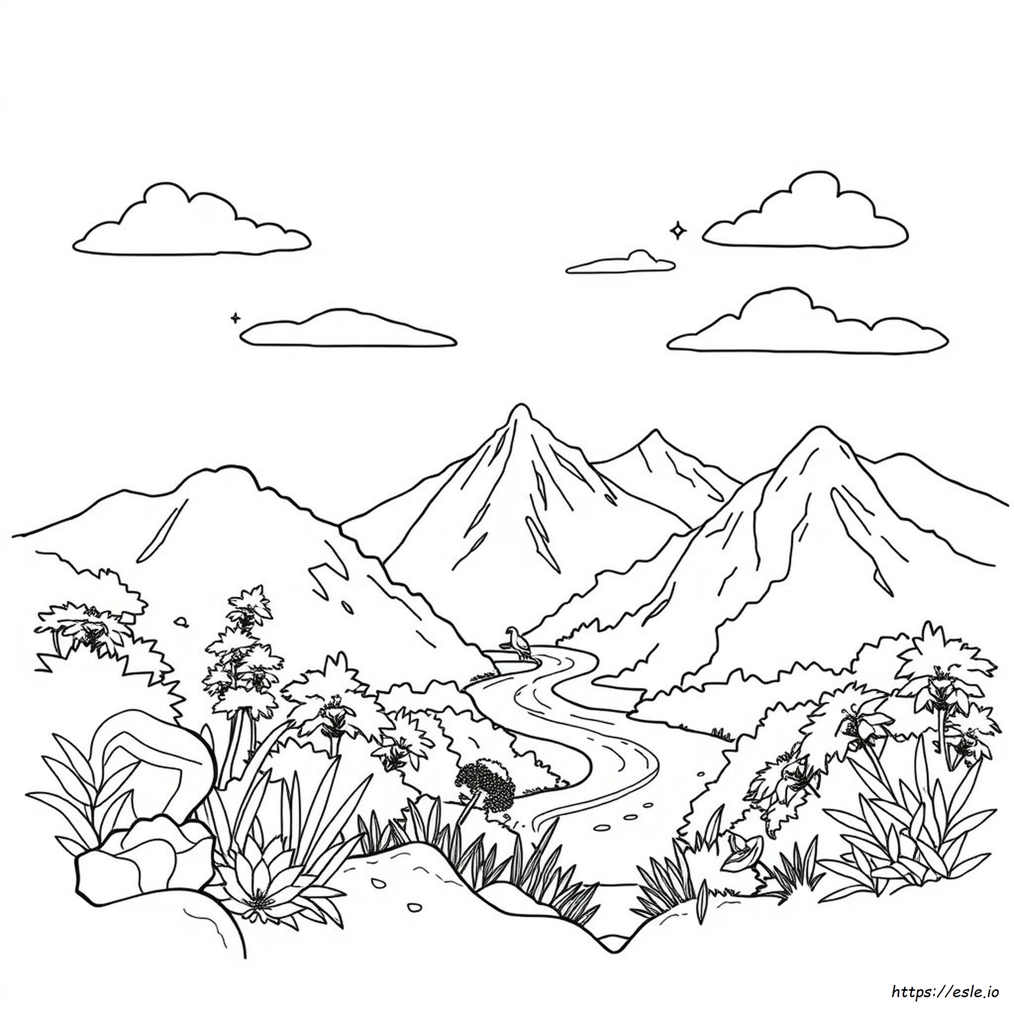 Libro De Colorear De Paisajes