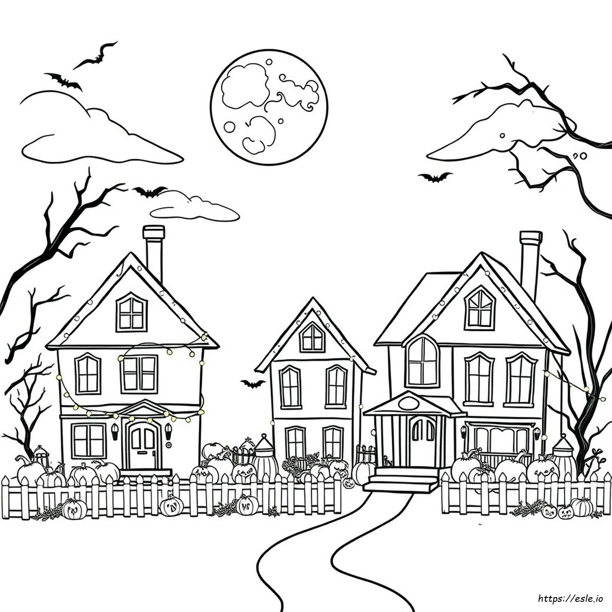 Halaman Mewarnai Halloween