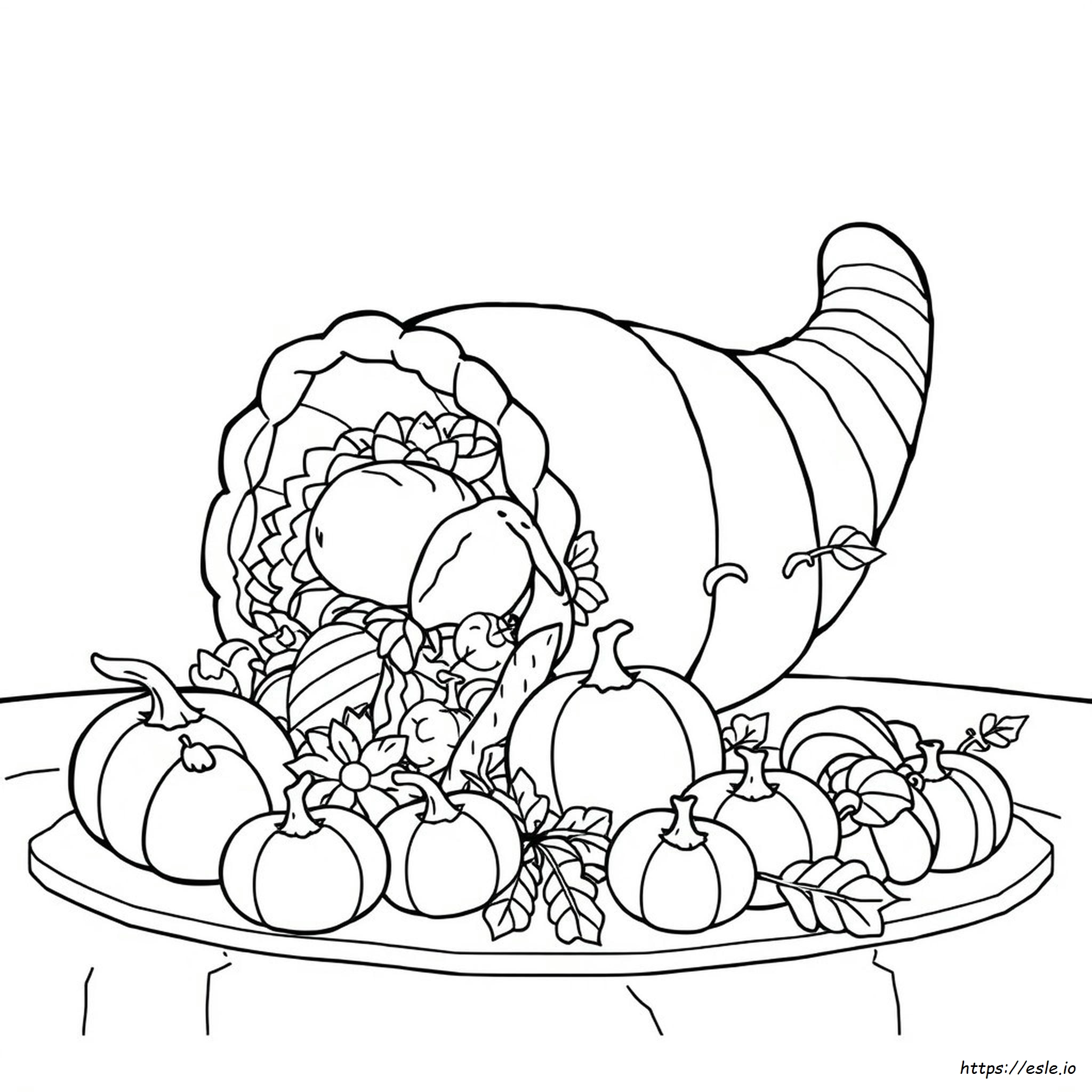 Coloring Page Of Cornucopia