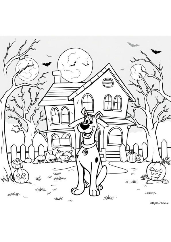 Desenhos De Halloween Do Scooby Doo Para Colorir