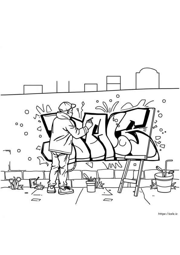 Graffiti Pop Art Da Colorare