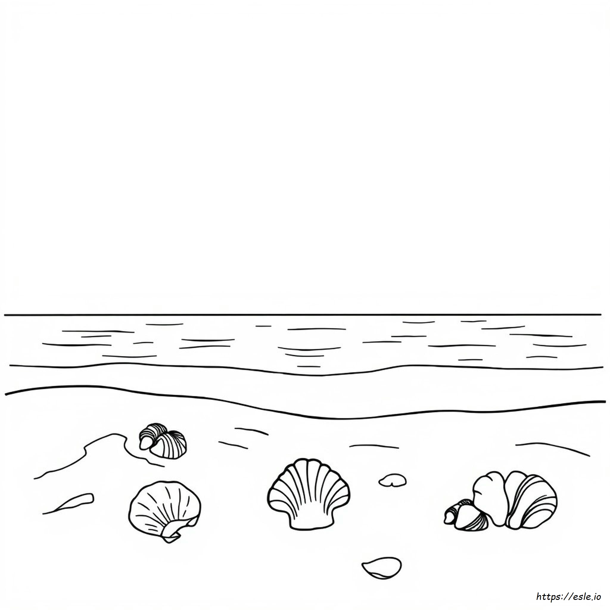 Beach Coloring Picture