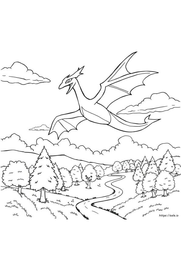 Rayquaza Colouring