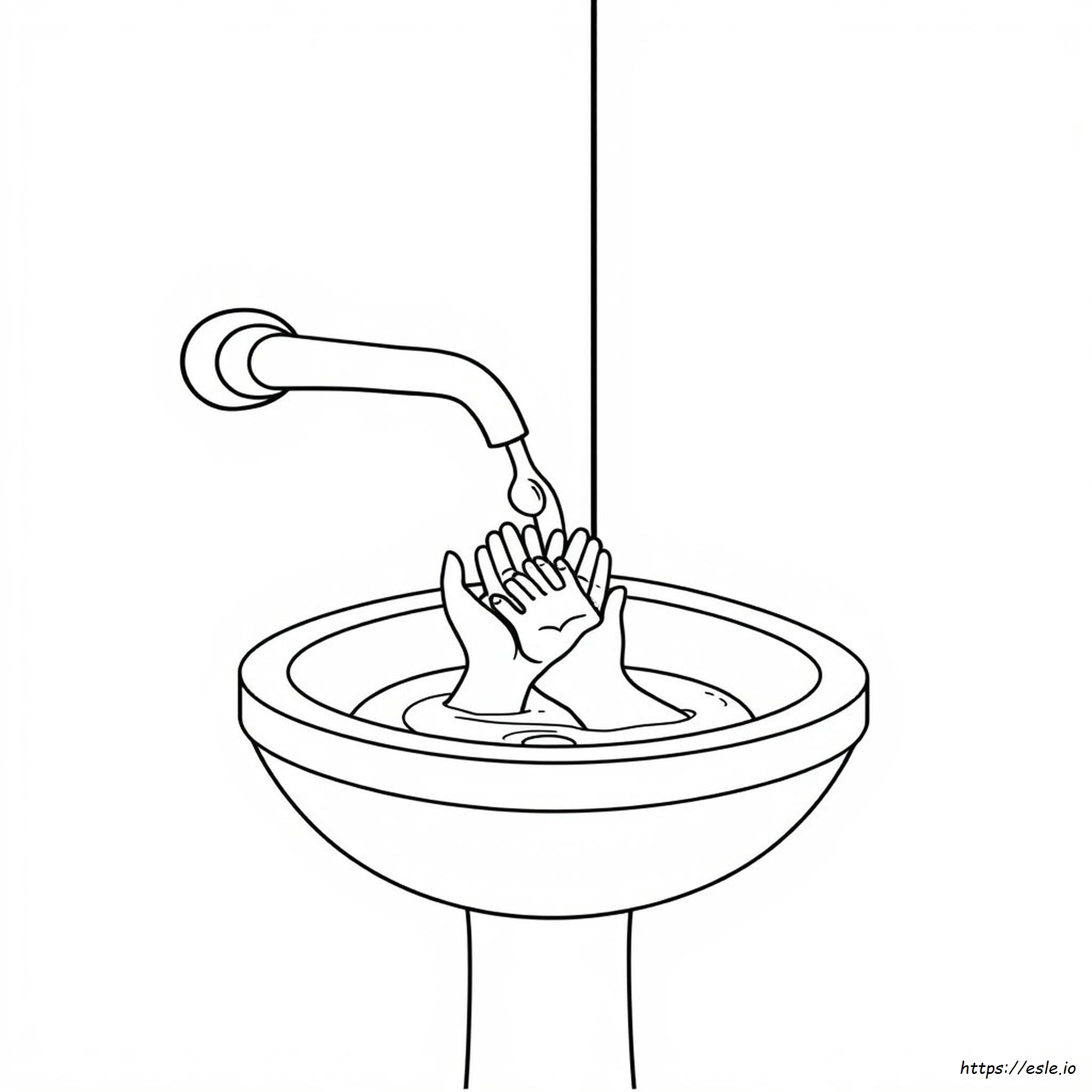 Handwashing Coloring Pages