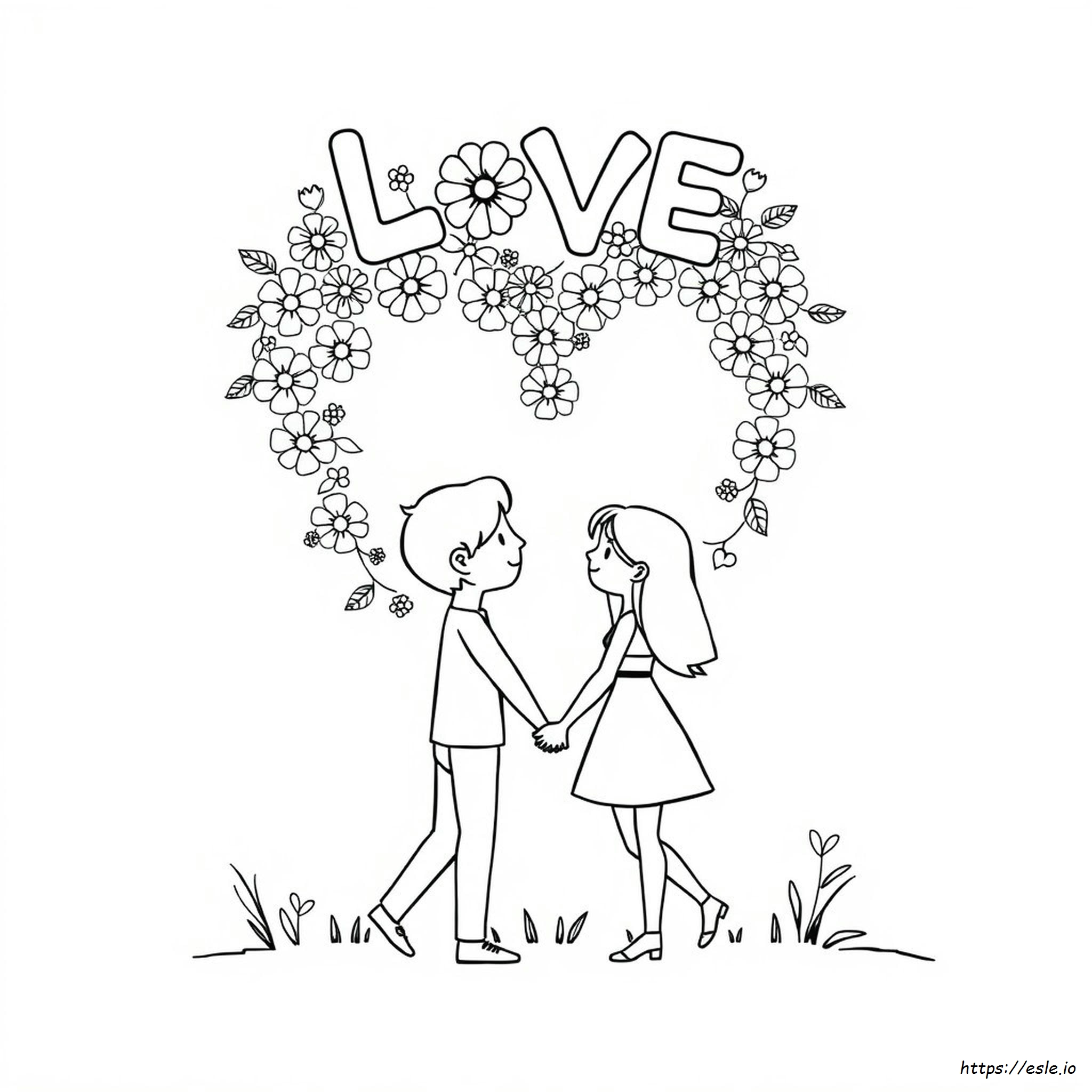 Love One Another Coloring Page Free