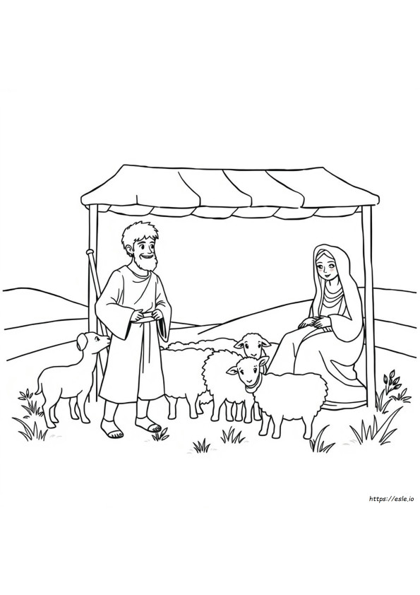 Abraham And Sarah Coloring Pages Free