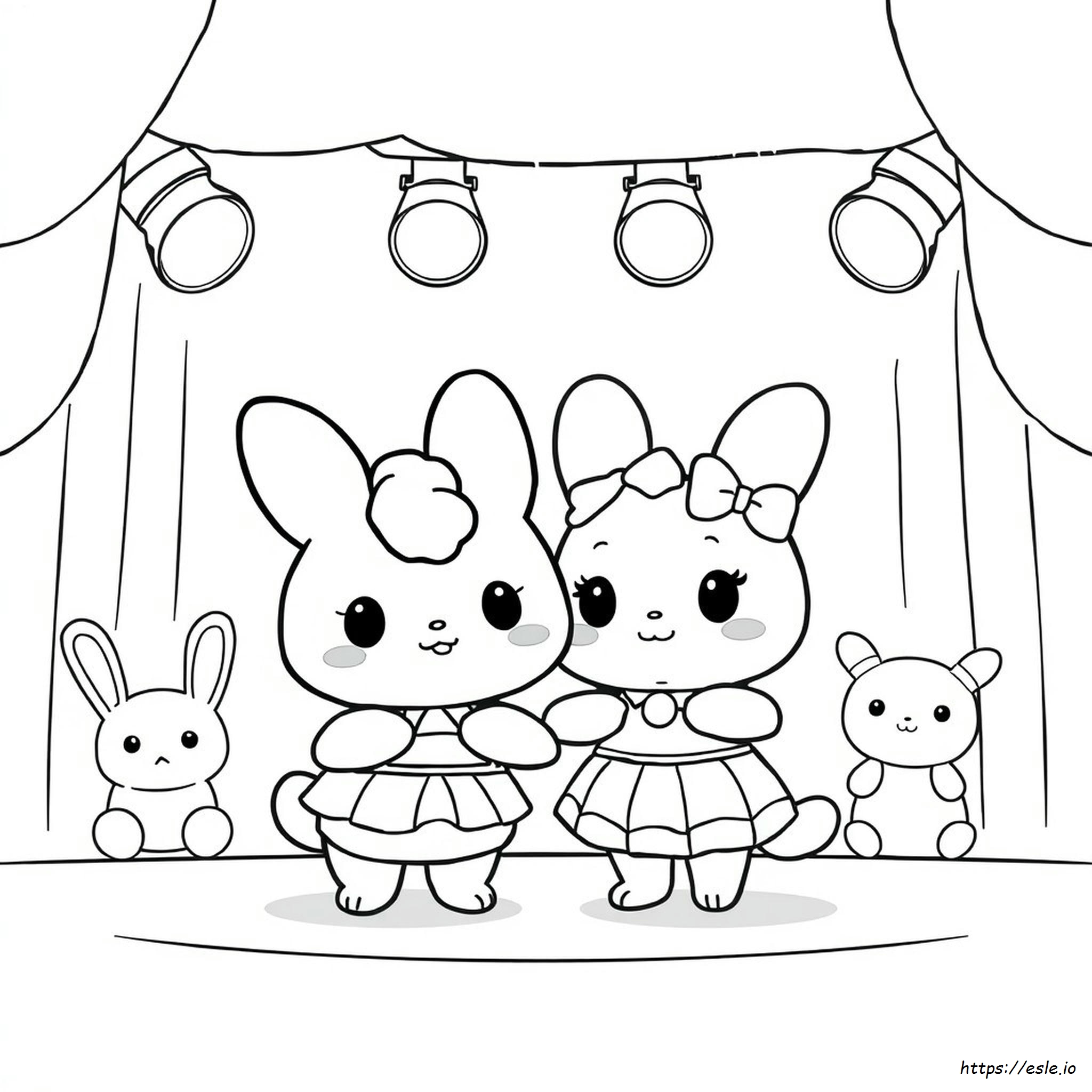 Cinnamoroll Y Melody Para Colorear De Kuromi