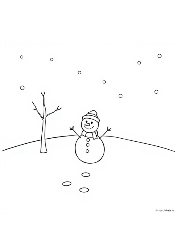 Preschool Snowman Coloring Pages