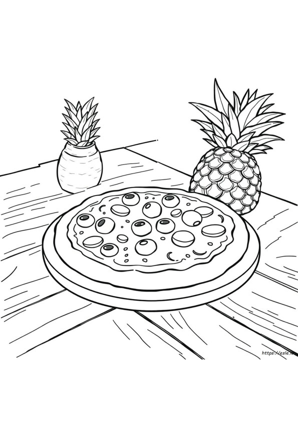 Coloriages Garnitures De Pizza