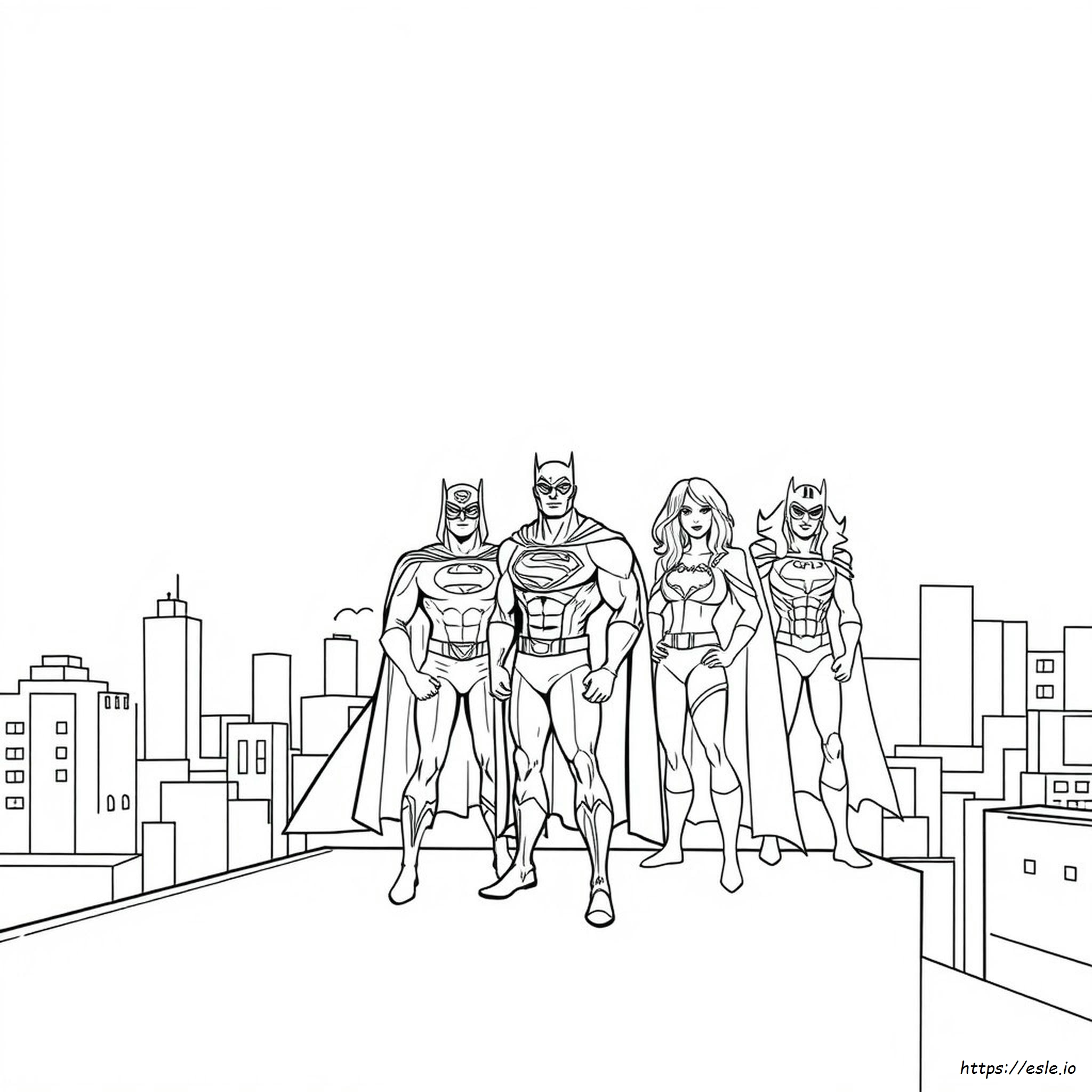 Coloriages Gratuits La Ligue Des Justiciers