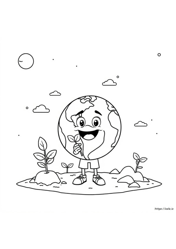 Coloriage La Planète À Sauver