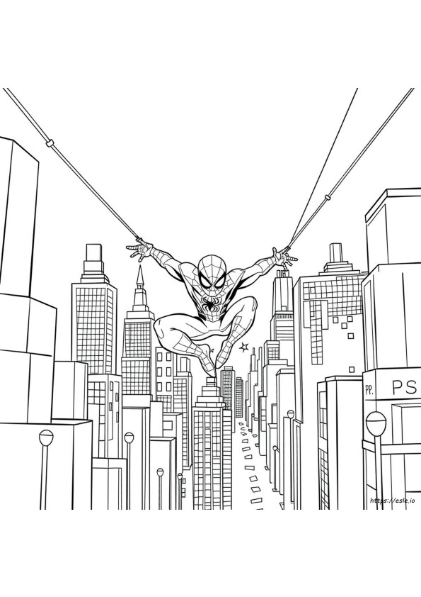 Spidey Coloring Picture