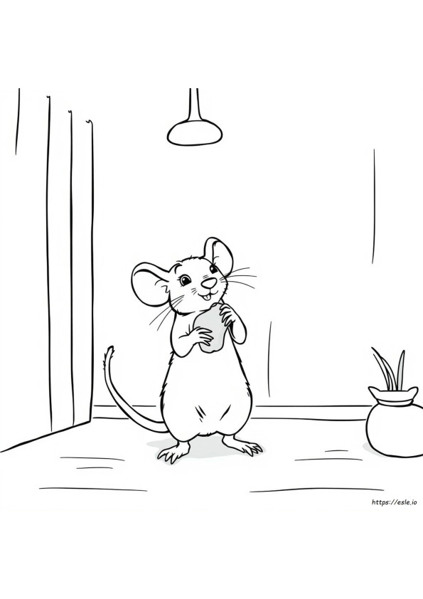Rat Picture For Colouring