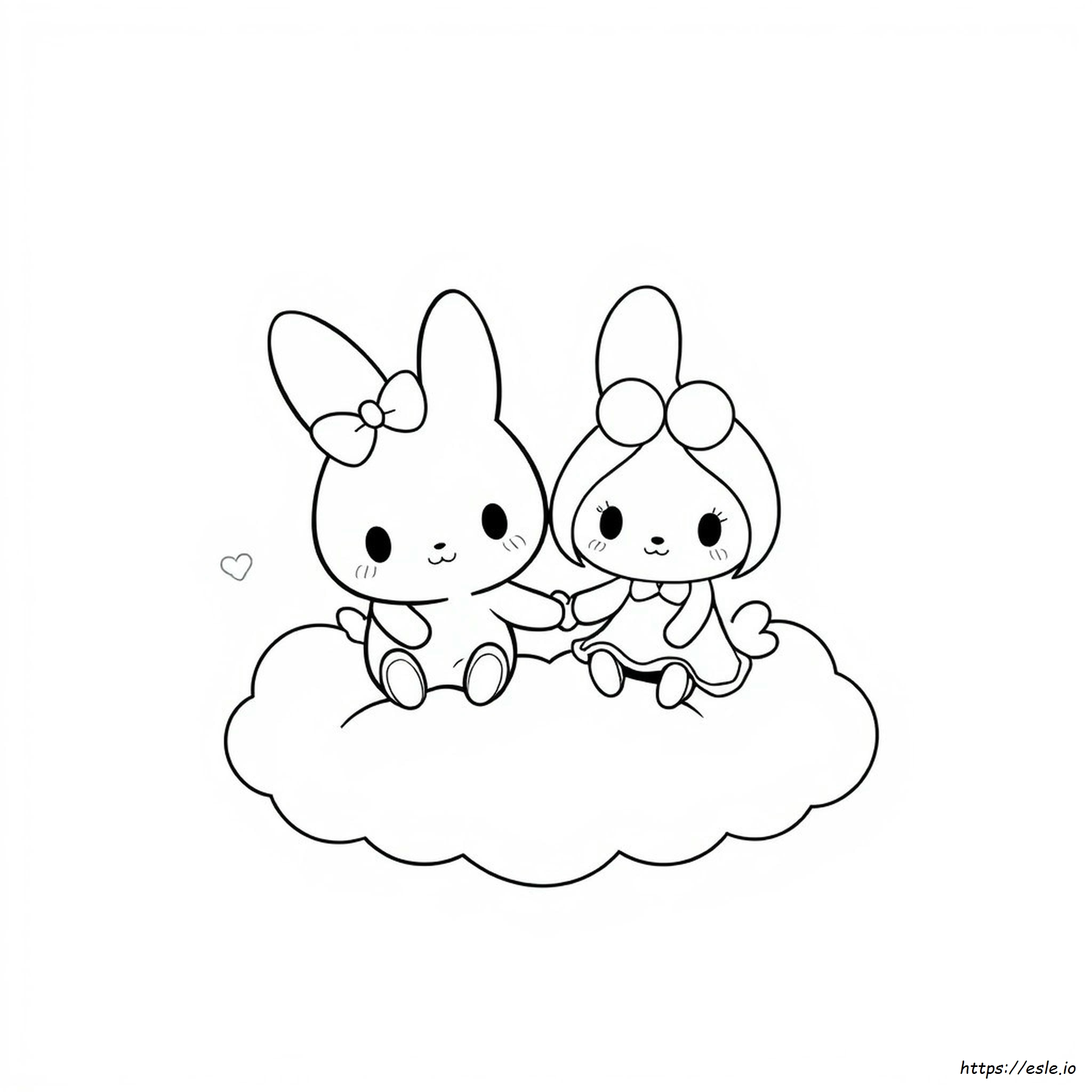 Coloriages Cinnamoroll My Melody À Imprimer