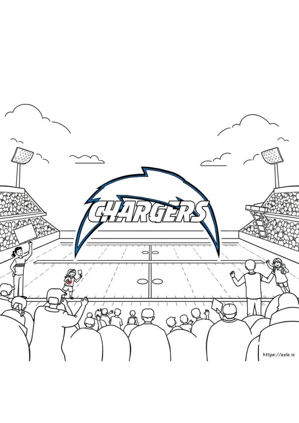 Los Angeles Chargers Coloring Pages