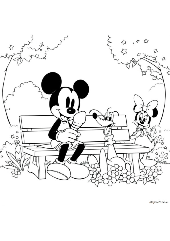Pagene Da Colorare Topolino E Amici
