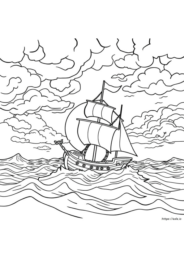 Livro De Colorir De Piratas