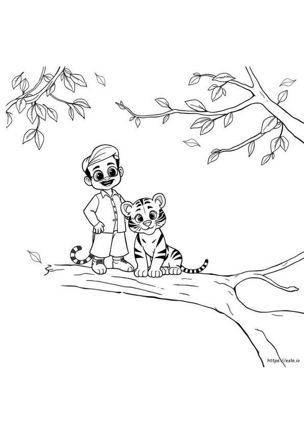 Pequeño Singham: Dibujos Para Colorear Imprimibles