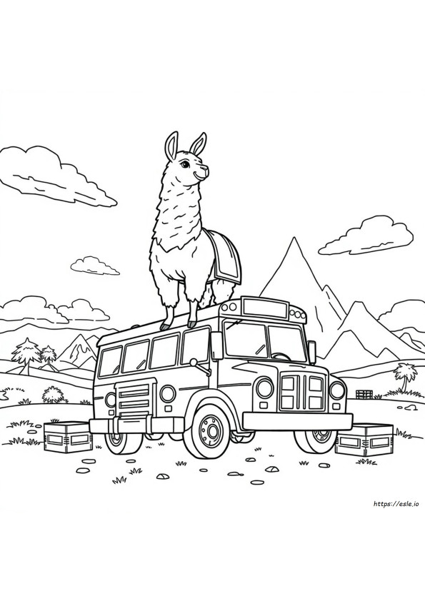 Lhama Do Fortnite Para Colorir