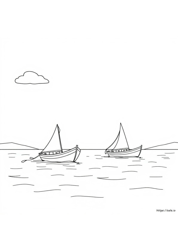 Coloriage Bateaux