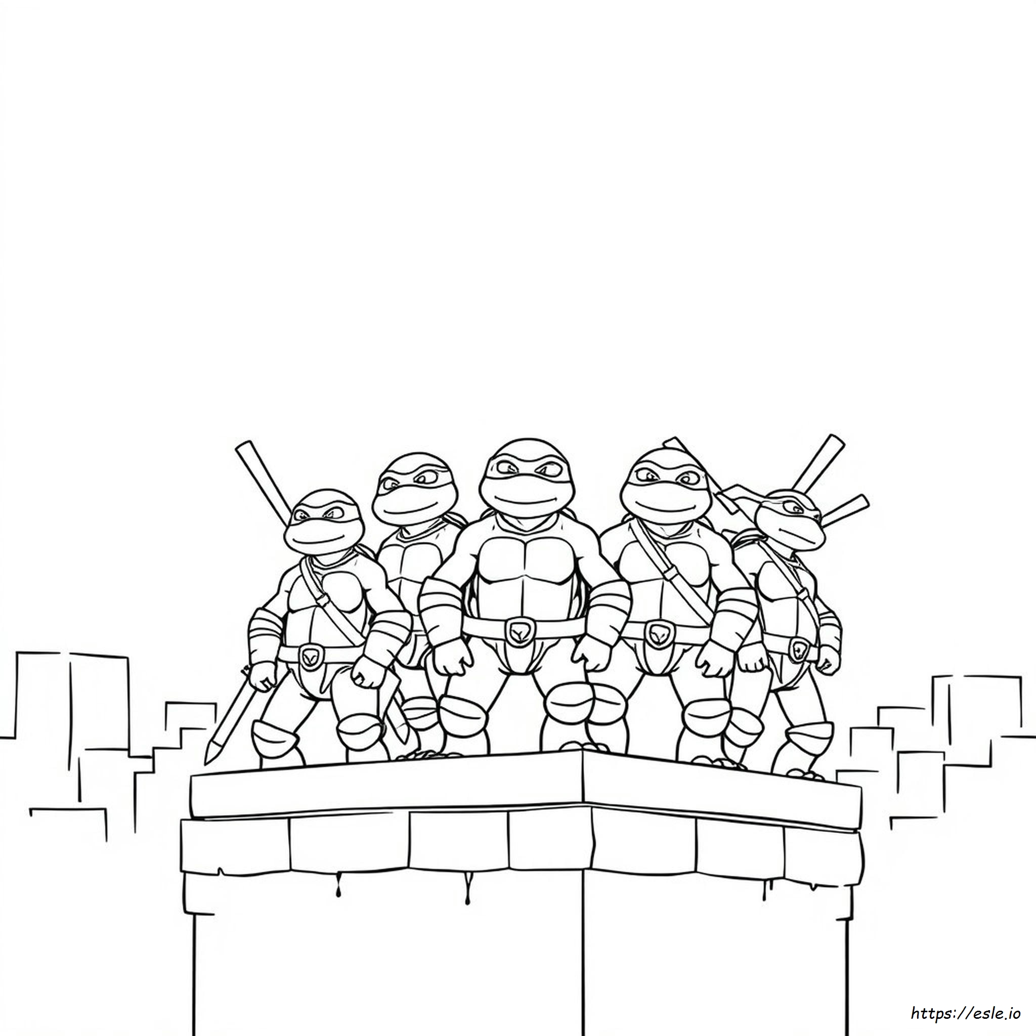 Rise Of The Teenage Mutant Ninja Turtles Coloring Pages