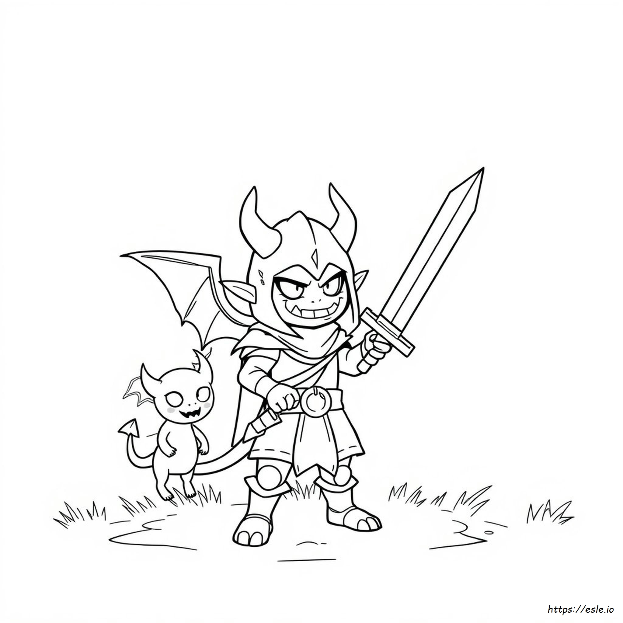 Cute Demon Slayer Coloring Pages