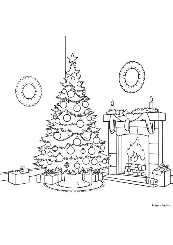 Christmas Treee Coloring Page