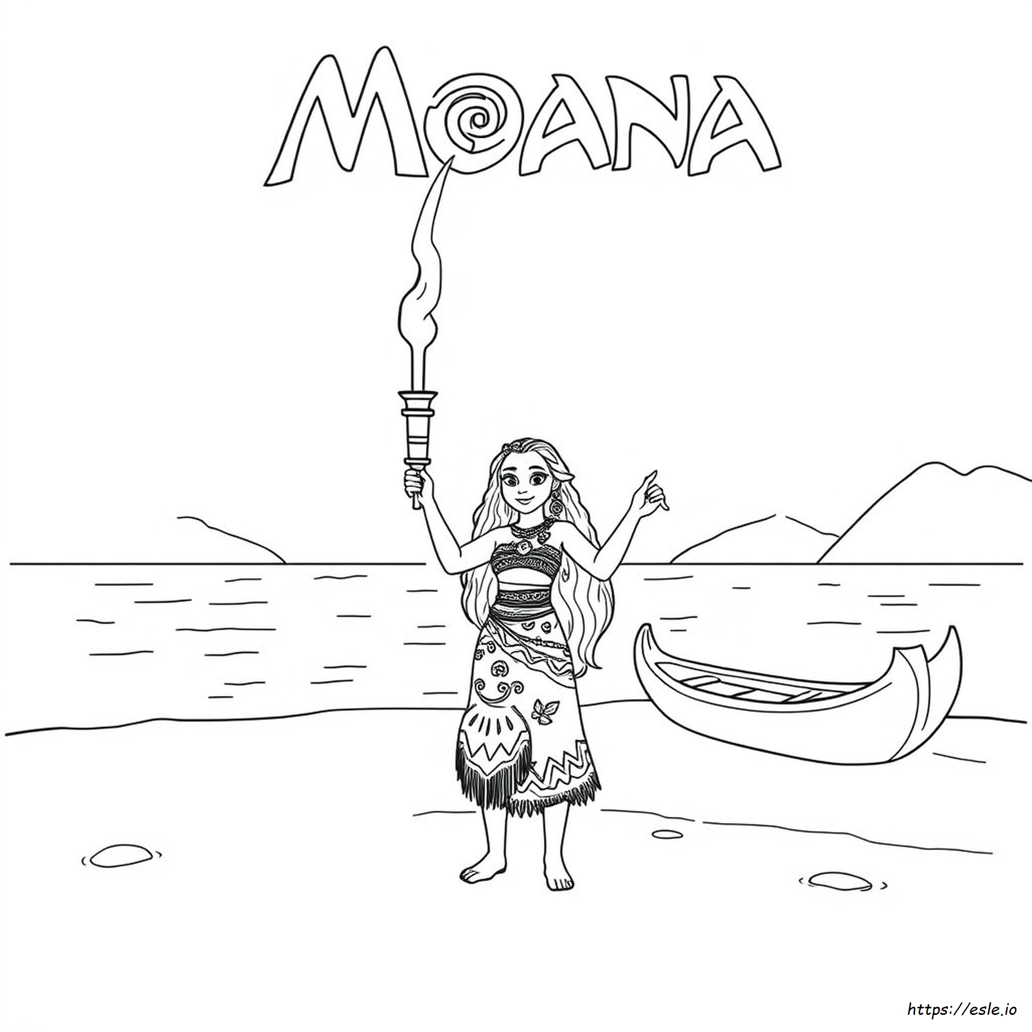 Moana 2 Colouring In
