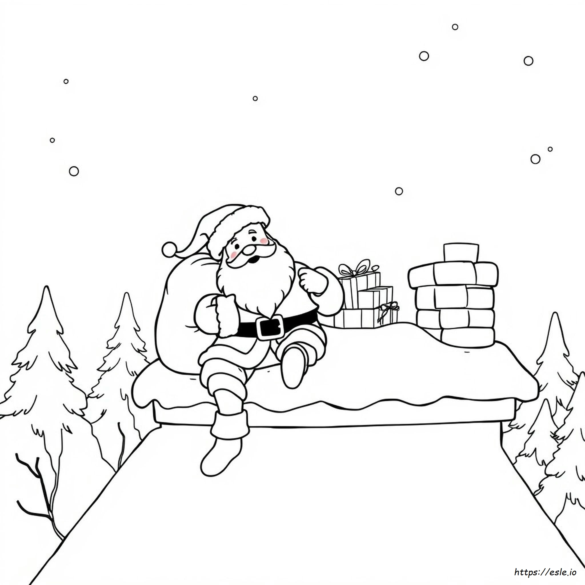 Gambar Mewarnai Santa Gratis