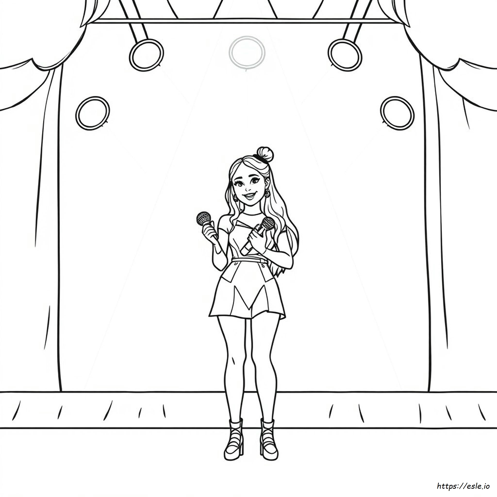Ariana Grande Lembar Mewarnai