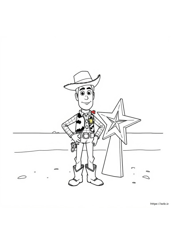 Makkelijke Woody Kleurplaat