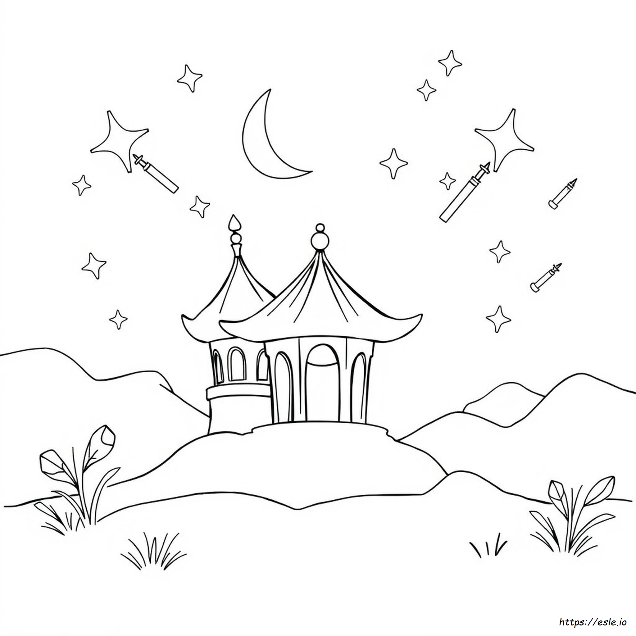 Printable Jalur Gemilang Colouring