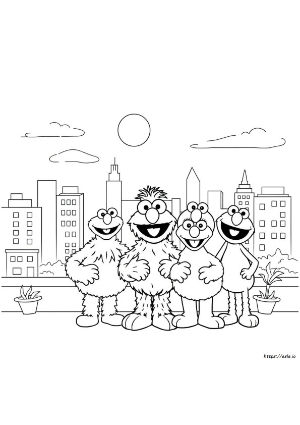 Sesame Street Colouring