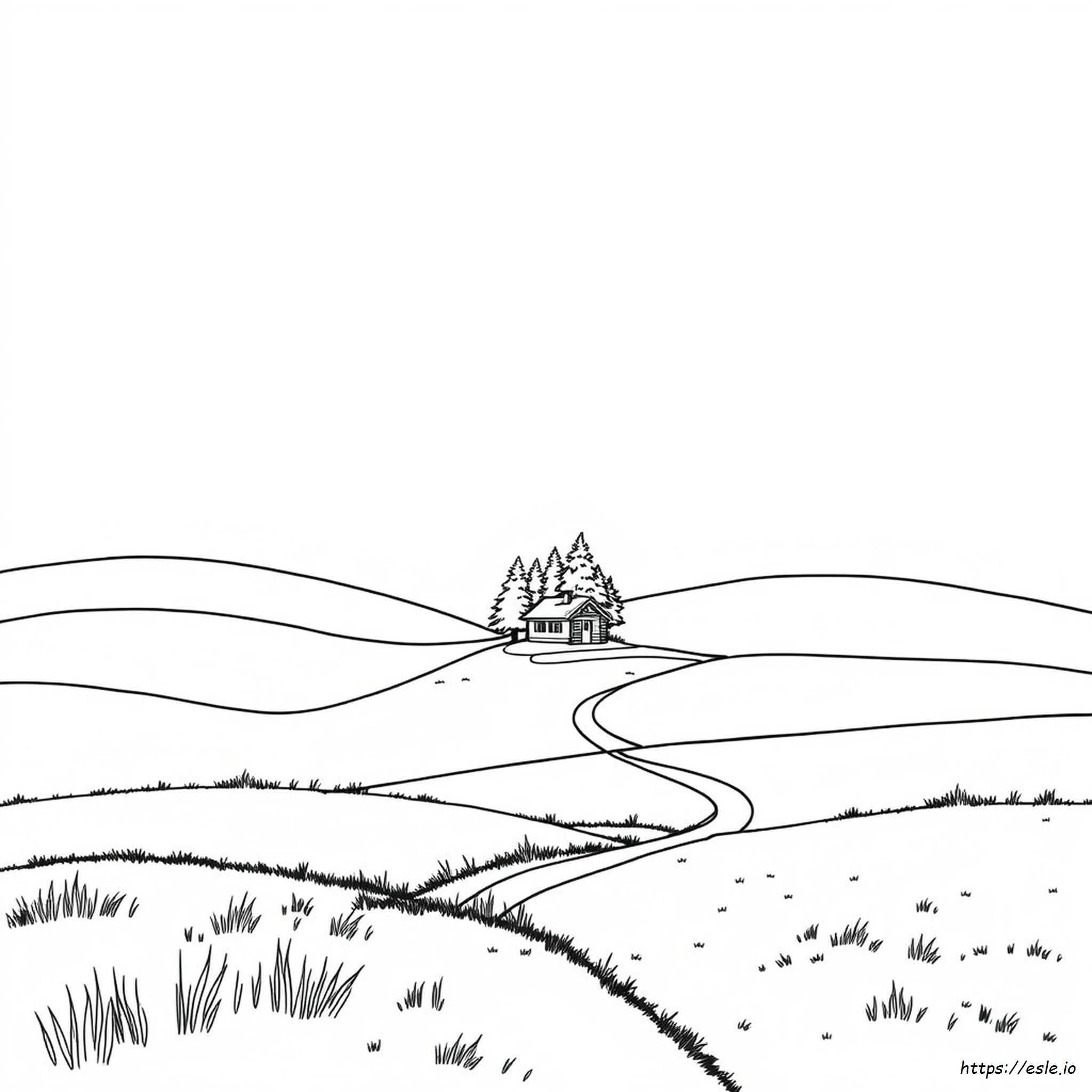 Landscape Coloring Pages For Adults