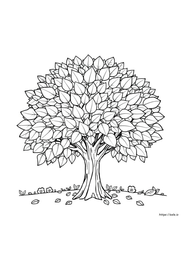Leaf Color Pages Printable